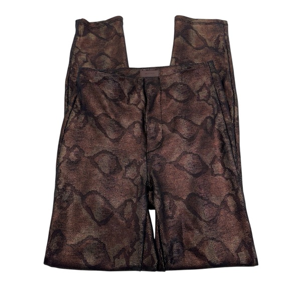 MOTHER High Waisted The Looker 24 Black Snake Skin Pants - Picture 4 of 16